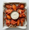 Hot Buffalo Wings (6 Pcs)