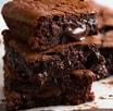 Warm Chocolate Brownie with Milk Sauce